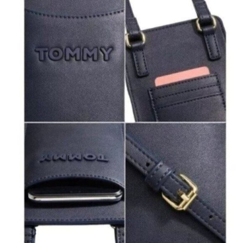 Tommy Hilfiger Elsie Phone Crossbody Bag in Navy Blue New - Picture 6 of 12